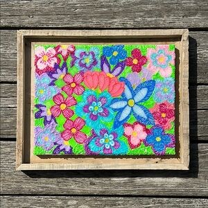 Vibrant Floral 3D pen Artwork